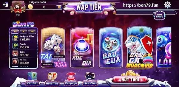 Bon79 Fun quy tụ nhiều trò chơi đẳng cấp 