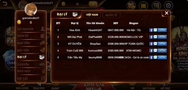 Khuyến mãi độc quyền và nạp rút tại San Club