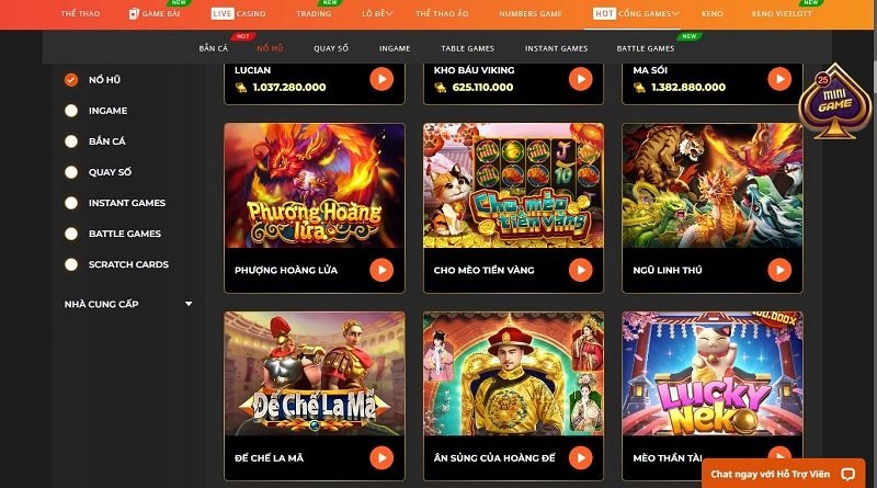 Nổ hũ SV88 – Game đổi thưởng chất lượng tỷ lệ thắng siêu cao