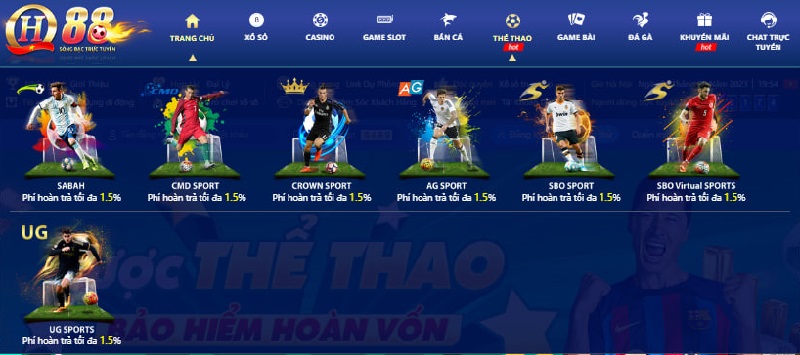 Các nền tảng thể thao tại QH88