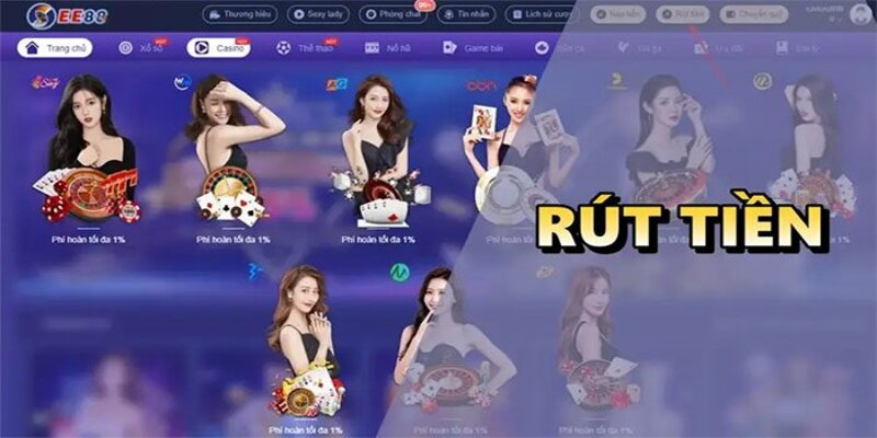 Hướng dẫn rút tiền ee88 cho bet thủ